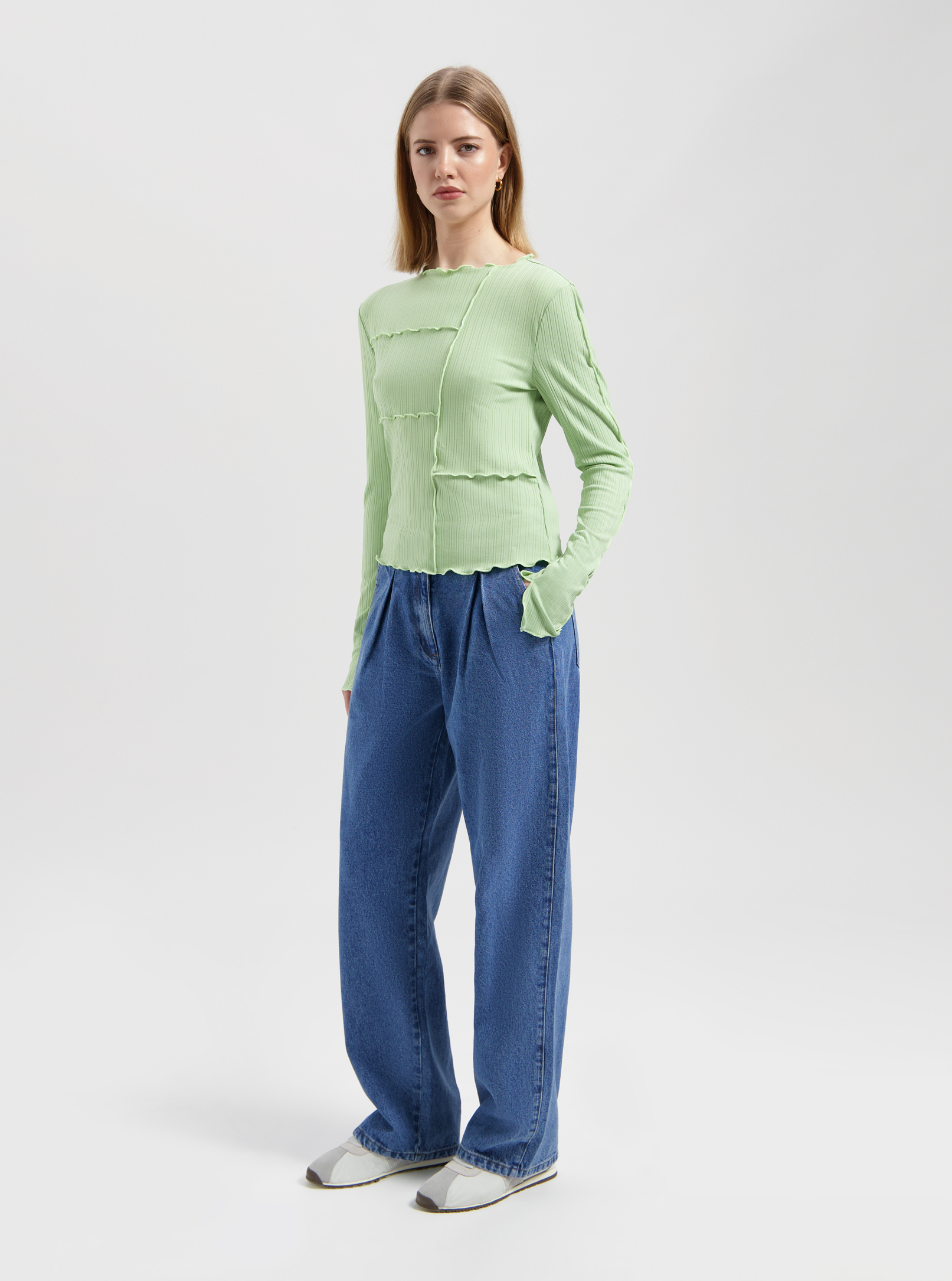 Nous Sommes Labels Shannie Top Light Green