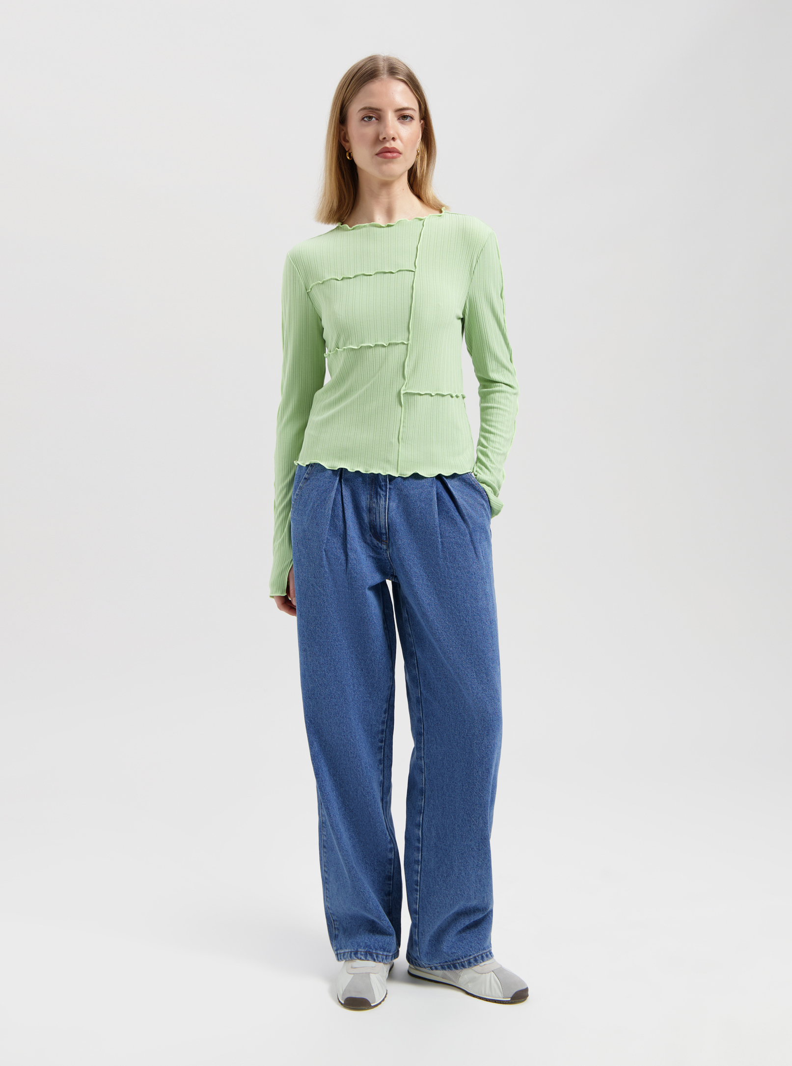 Nous Sommes Labels Shannie Top Light Green