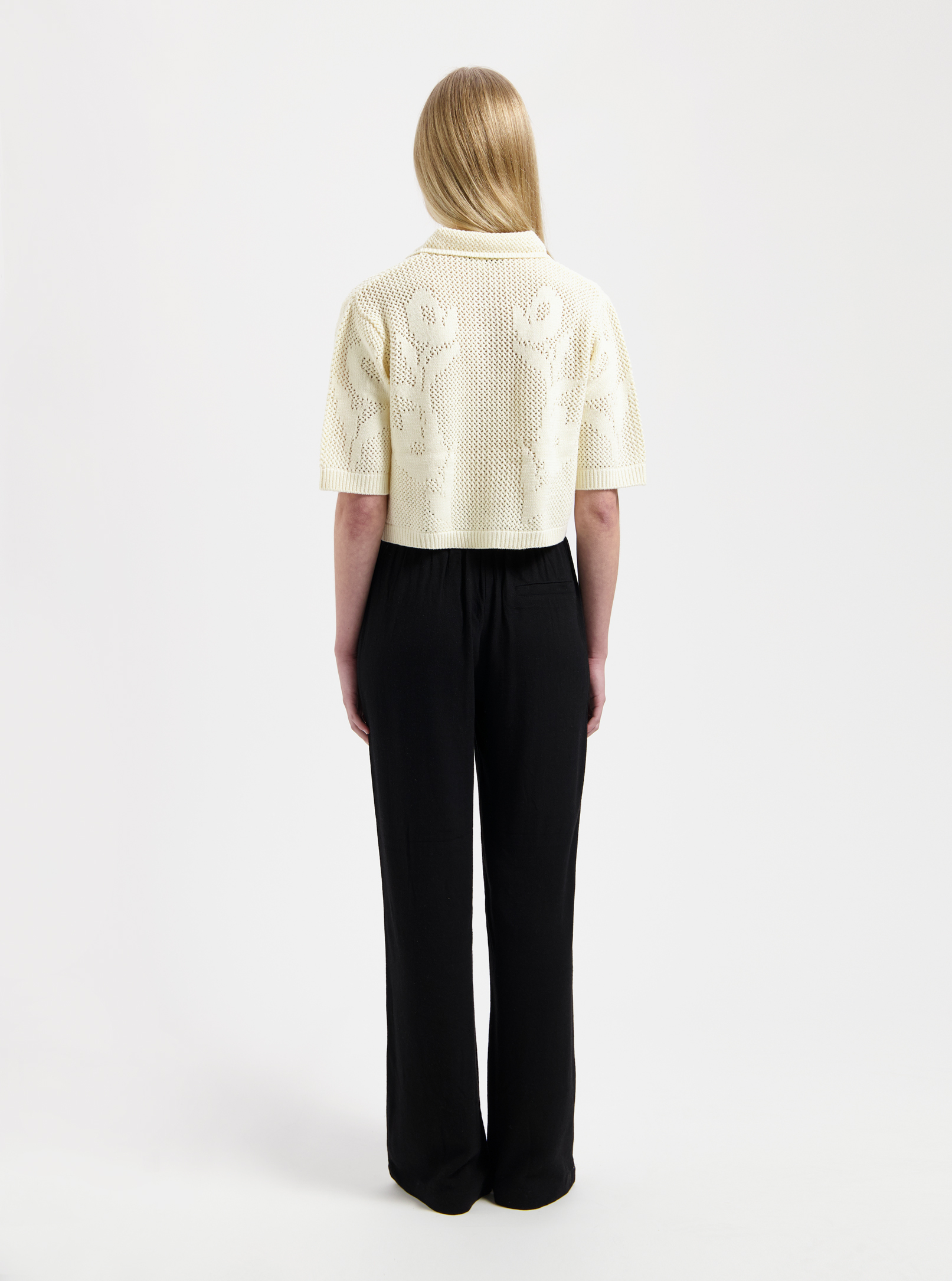 Nous Sommes Labels Rosa SS Polo Knit Off White