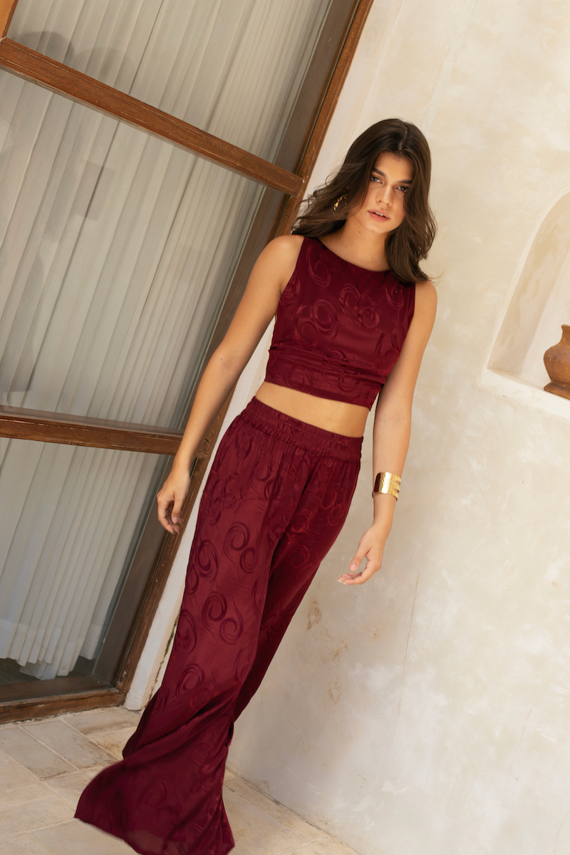 Berawa Elsa Pants Sangria