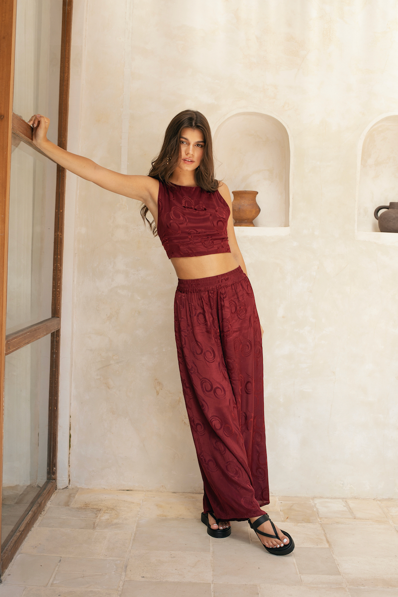 Berawa Elsa Pants Sangria