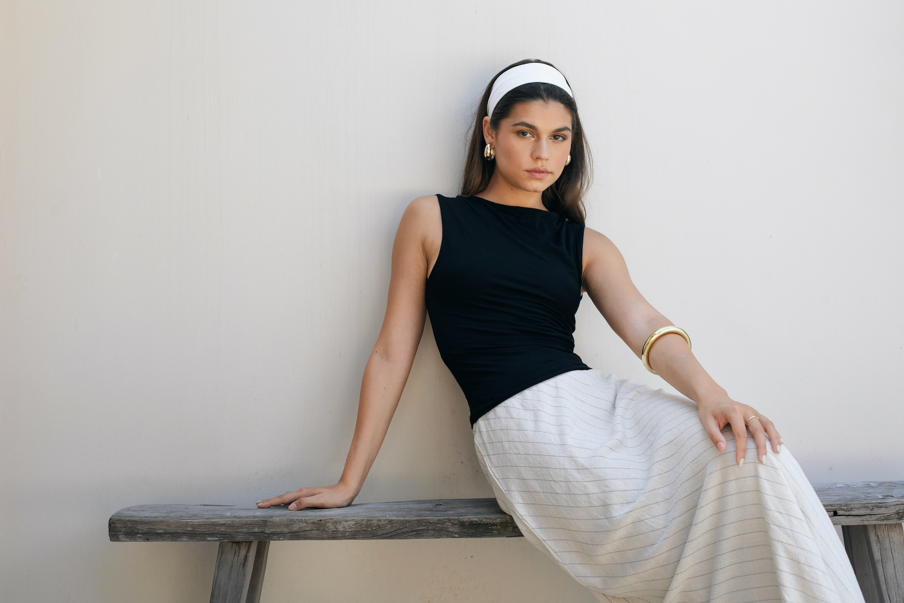 Berawa Lauren Skirt Pinstripe