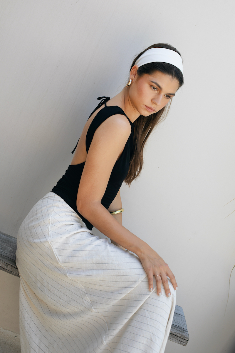 Berawa Lauren Skirt Pinstripe