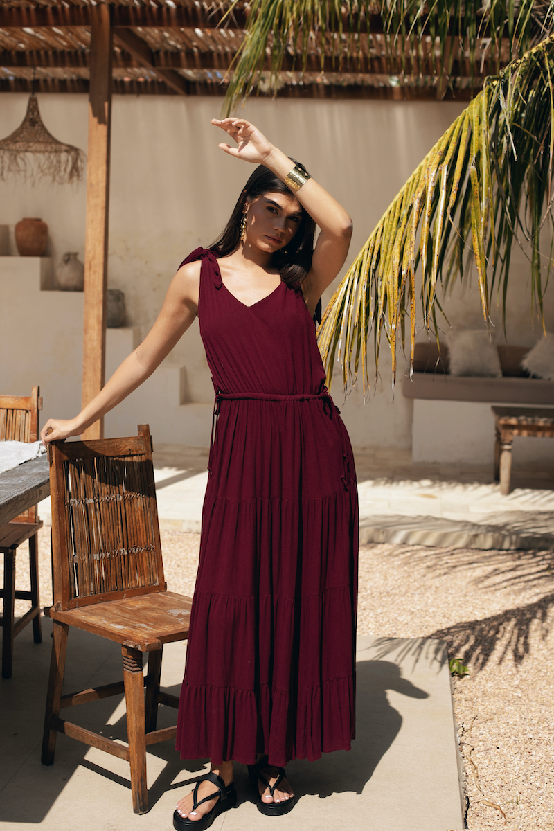 Berawa Lalisa Dress Wine