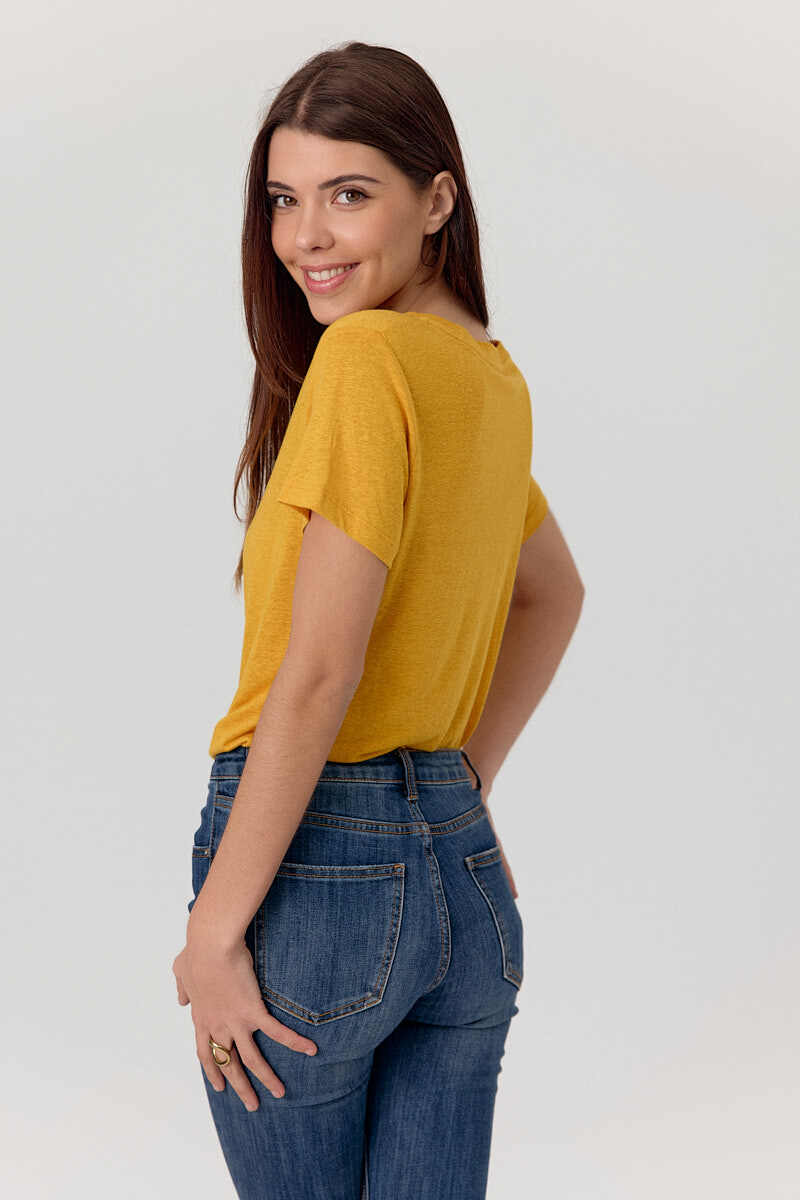 Artlove T-SHIRT DESTINY MUSTARD