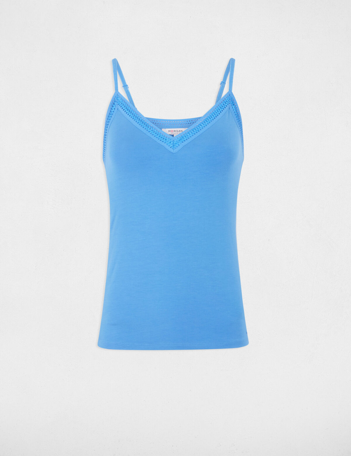 debardeur-bretelles-fines-bande-dentelle-bleu-femme-vue3-32536300763600300 Morgan De Toi 192-BARBA.N BLUE